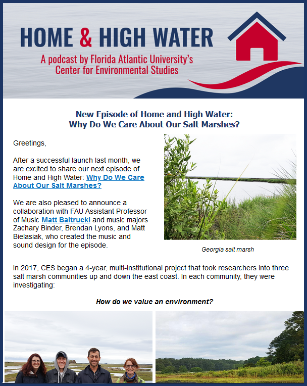 May 2021 Home and High Water Podcast Newsletter